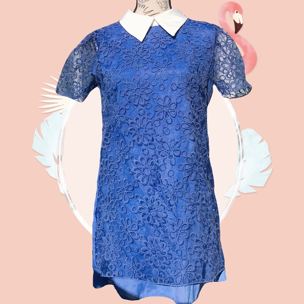 Enlin Blue Collard dress